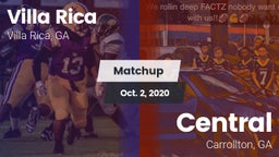 Matchup: Villa Rica vs. Central  2020