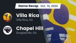 Recap: Villa Rica  vs. Chapel Hill  2020
