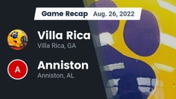 Recap: Villa Rica  vs. Anniston  2022