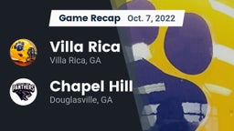 Recap: Villa Rica  vs. Chapel Hill  2022