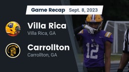 Recap: Villa Rica  vs. Carrollton  2023