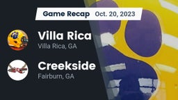Recap: Villa Rica  vs. Creekside  2023