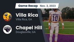Recap: Villa Rica  vs. Chapel Hill  2023