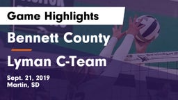 Bennett County  vs Lyman C-Team Game Highlights - Sept. 21, 2019