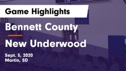 Bennett County  vs New Underwood Game Highlights - Sept. 5, 2020