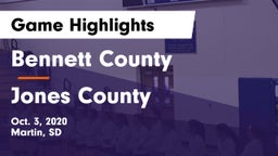 Bennett County  vs Jones County Game Highlights - Oct. 3, 2020