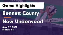 Bennett County  vs New Underwood Game Highlights - Aug. 29, 2023