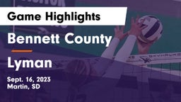 Bennett County  vs Lyman  Game Highlights - Sept. 16, 2023