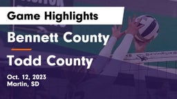 Bennett County  vs Todd County  Game Highlights - Oct. 12, 2023