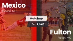 Matchup: Mexico  vs. Fulton  2016