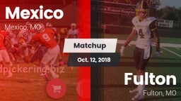 Matchup: Mexico  vs. Fulton  2018