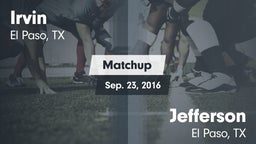 Matchup: Irvin  vs. Jefferson  2016