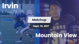Matchup: Irvin  vs. Mountain View  2017