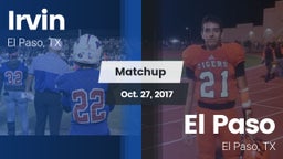 Matchup: Irvin  vs. El Paso  2017