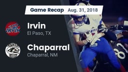 Recap: Irvin  vs. Chaparral  2018