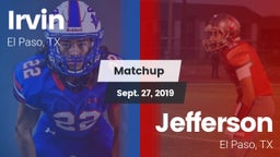 Matchup: Irvin  vs. Jefferson  2019