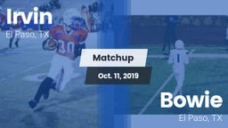 Matchup: Irvin  vs. Bowie  2019