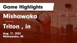 Mishawaka  vs Triton , in Game Highlights - Aug. 17, 2022