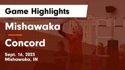 Mishawaka  vs Concord  Game Highlights - Sept. 16, 2023