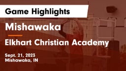 Mishawaka  vs Elkhart Christian Academy Game Highlights - Sept. 21, 2023
