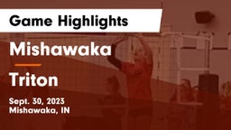 Mishawaka  vs Triton  Game Highlights - Sept. 30, 2023