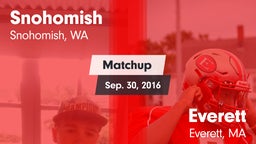 Matchup: Snohomish High vs. Everett  2016