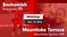 Matchup: Snohomish High vs. Mountlake Terrace  2016