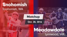 Matchup: Snohomish High vs. Meadowdale  2016
