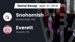 Recap: Snohomish  vs. Everett  2018