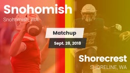 Matchup: Snohomish High vs. Shorecrest  2018