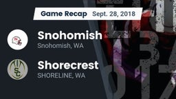 Recap: Snohomish  vs. Shorecrest  2018