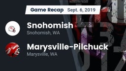 Recap: Snohomish  vs. Marysville-Pilchuck  2019