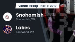 Recap: Snohomish  vs. Lakes  2019