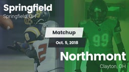 Matchup: Springfield vs. Northmont  2018