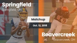 Matchup: Springfield vs. Beavercreek  2018