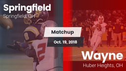Matchup: Springfield vs. Wayne  2018