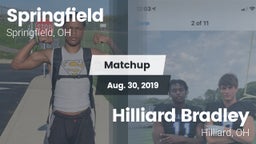 Matchup: Springfield vs. Hilliard Bradley  2019