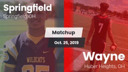 Matchup: Springfield vs. Wayne  2019