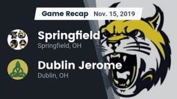 Recap: Springfield  vs. Dublin Jerome  2019