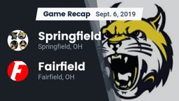 Recap: Springfield  vs. Fairfield  2019