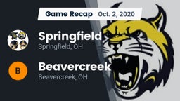 Recap: Springfield  vs. Beavercreek  2020