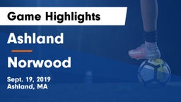 Ashland  vs Norwood  Game Highlights - Sept. 19, 2019