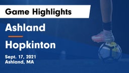 Ashland  vs Hopkinton  Game Highlights - Sept. 17, 2021