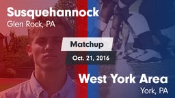Matchup: Susquehannock High vs. West York Area  2016