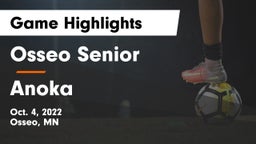 Osseo Senior  vs Anoka  Game Highlights - Oct. 4, 2022