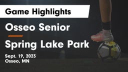 Osseo Senior  vs Spring Lake Park  Game Highlights - Sept. 19, 2023