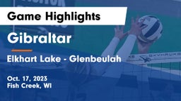 Gibraltar  vs Elkhart Lake - Glenbeulah  Game Highlights - Oct. 17, 2023