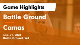 Battle Ground  vs Camas  Game Highlights - Jan. 21, 2020