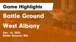 Battle Ground  vs West Albany  Game Highlights - Dec. 16, 2023