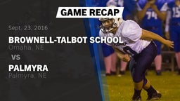 Recap: Brownell-Talbot School vs. Palmyra  2016